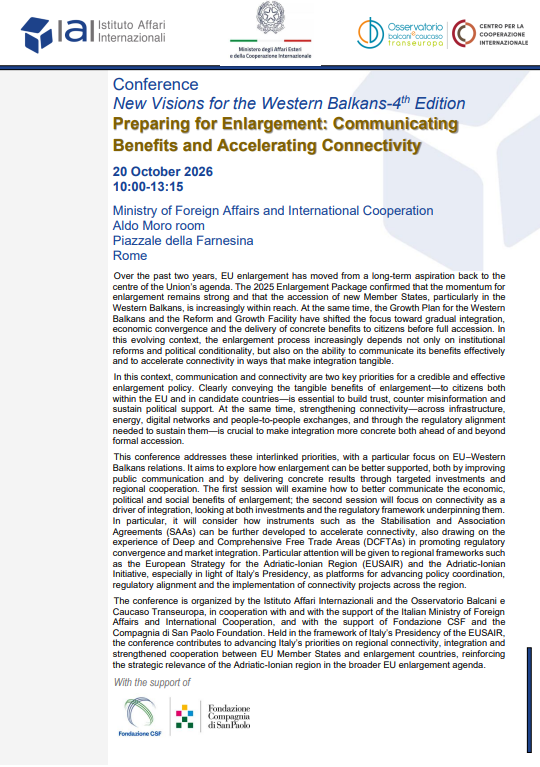Preparing for Enlargement: Communicating Benefits and Accelerating Connectivity